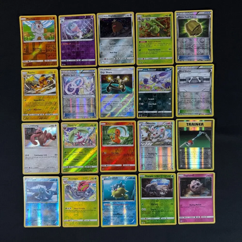 Lot of 20 Pokemon holo card modern set